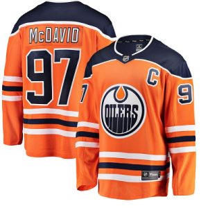 Edmonton Oilers Trikot #97Connor McDavid Breakaway Orange Fanatics Branded Heim